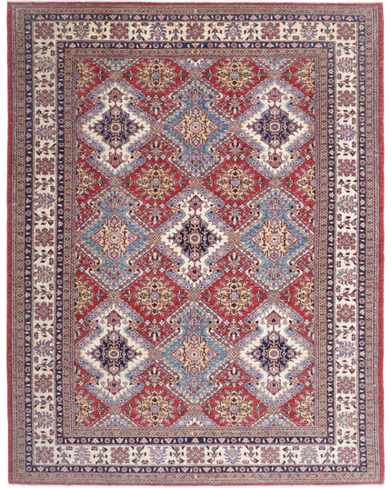 Kazak 8' 2" X 10' 8" Hand Knotted Wool Rug 8' 2" X 10' 8" (249 X 325) / Red / Wool