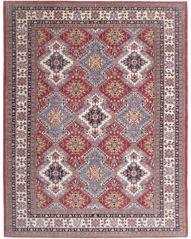 Kazak 8' 2" X 10' 8" Hand Knotted Wool Rug 8' 2" X 10' 8" (249 X 325) / Red / Wool