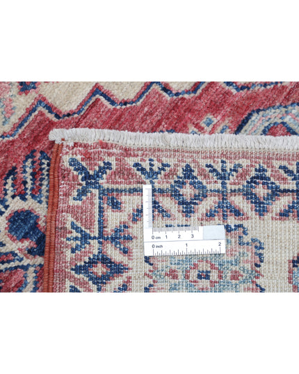 Kazak 3' 4" X 5' 0" Hand Knotted Wool Rug 3' 4" X 5' 0" (101 X 152) / Red / Wool
