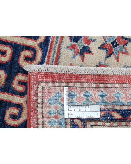 Kazak 4' 8" X 6' 9" Hand Knotted Wool Rug 4' 8" X 6' 9" (142 X 206) / Red / Wool