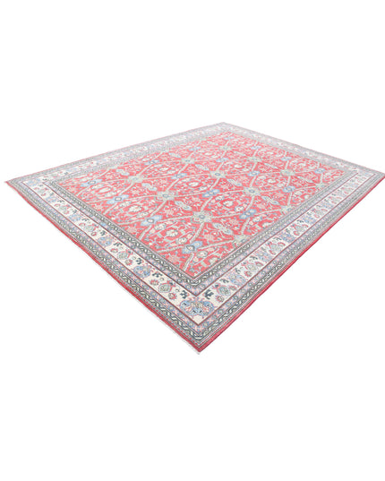 Kazak 8' 10" X 11' 7" Hand Knotted Wool Rug 8' 10" X 11' 7" (269 X 353) / Red / Wool