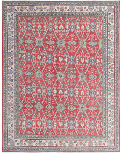 Kazak 8' 10" X 11' 7" Hand Knotted Wool Rug 8' 10" X 11' 7" (269 X 353) / Red / Wool