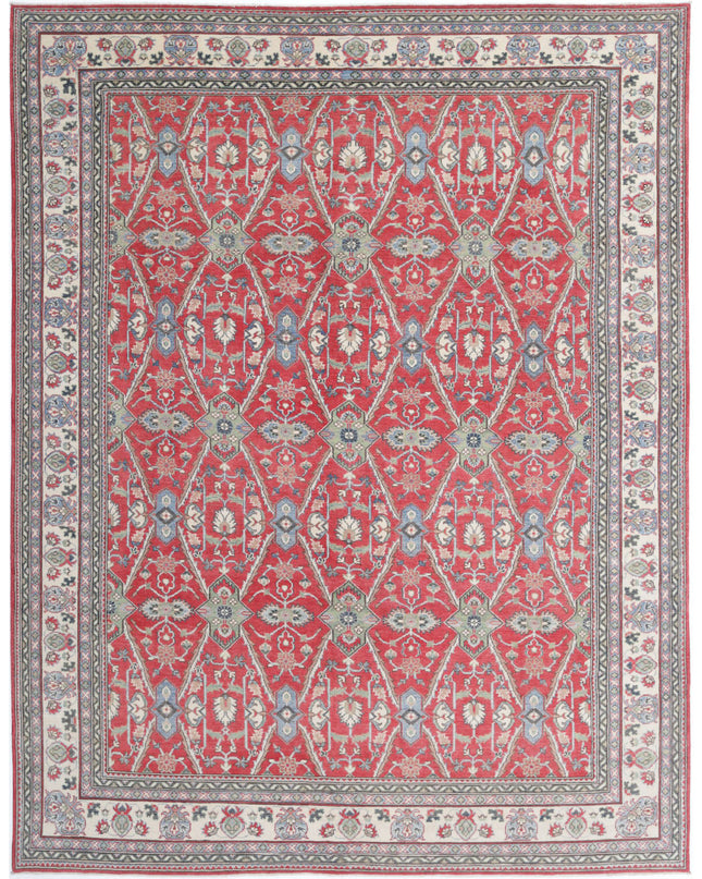Kazak 8' 10" X 11' 7" Hand Knotted Wool Rug 8' 10" X 11' 7" (269 X 353) / Red / Wool