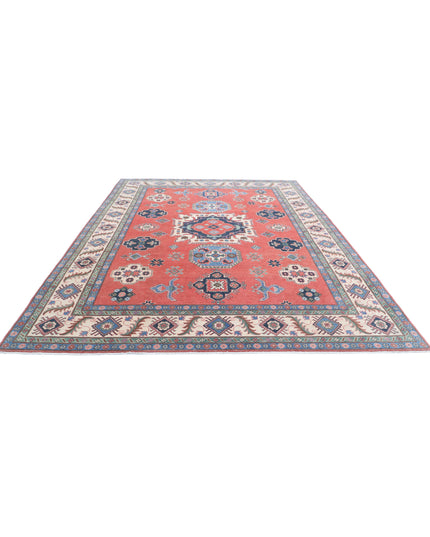 Kazak 9' 2" X 12' 5" Hand Knotted Wool Rug 9' 2" X 12' 5" (280 X 379) / Pink / Wool