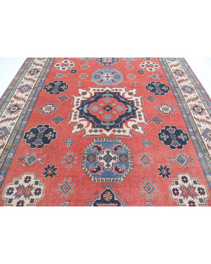 Kazak 9' 2" X 12' 5" Hand Knotted Wool Rug 9' 2" X 12' 5" (280 X 379) / Pink / Wool