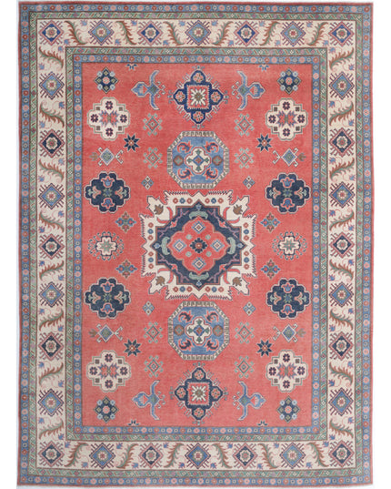 Kazak 9' 2" X 12' 5" Hand Knotted Wool Rug 9' 2" X 12' 5" (280 X 379) / Pink / Wool