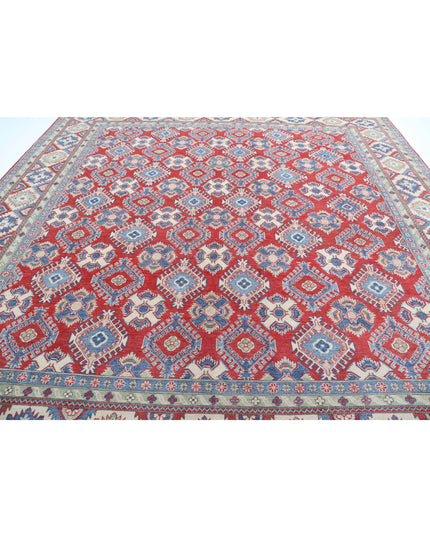 Kazak 11' 8" X 11' 6" Hand Knotted Wool Rug 11' 8" X 11' 6" (356 X 351) / Red / Wool