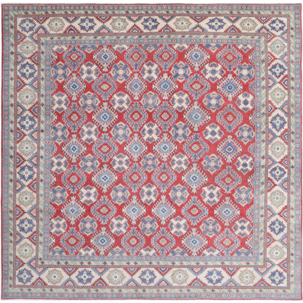 Kazak 11' 8" X 11' 6" Hand Knotted Wool Rug 11' 8" X 11' 6" (356 X 351) / Red / Wool