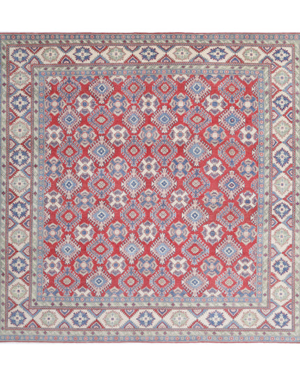 Kazak 11' 8" X 11' 6" Hand Knotted Wool Rug 11' 8" X 11' 6" (356 X 351) / Red / Wool
