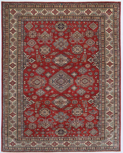 Kazak 7' 10" X 9' 9" Hand Knotted Wool Rug 7' 10" X 9' 9" (239 X 297) / Red / Wool