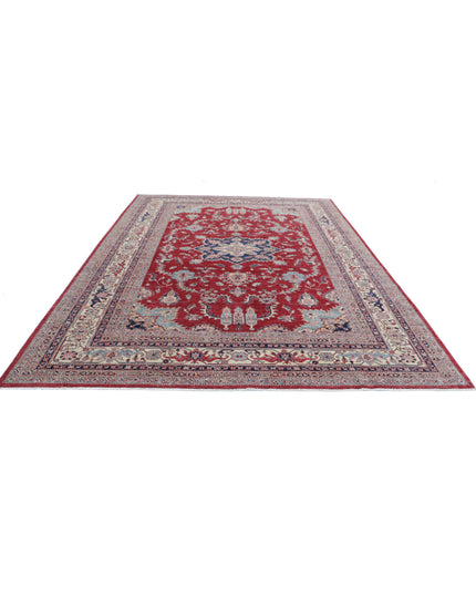 Kazak 8' 11" X 11' 11" Hand Knotted Wool Rug 8' 11" X 11' 11" (272 X 363) / Red / Wool