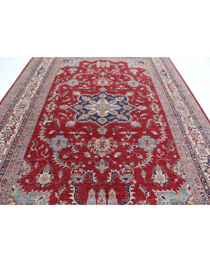Kazak 8' 11" X 11' 11" Hand Knotted Wool Rug 8' 11" X 11' 11" (272 X 363) / Red / Wool