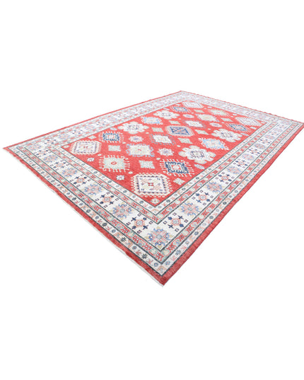 Kazak 8' 10" X 12' 10" Hand Knotted Wool Rug 8' 10" X 12' 10" (269 X 391) / Red / Wool
