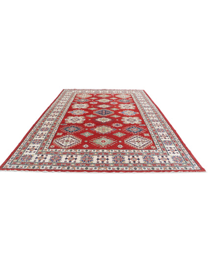 Kazak 8' 10" X 12' 10" Hand Knotted Wool Rug 8' 10" X 12' 10" (269 X 391) / Red / Wool