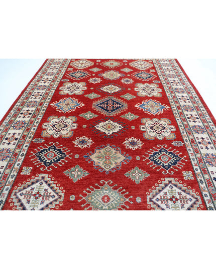 Kazak 8' 10" X 12' 10" Hand Knotted Wool Rug 8' 10" X 12' 10" (269 X 391) / Red / Wool