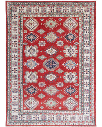 Kazak 8' 10" X 12' 10" Hand Knotted Wool Rug 8' 10" X 12' 10" (269 X 391) / Red / Wool