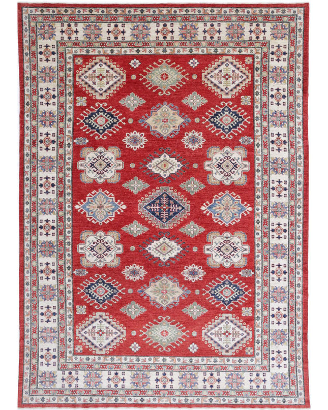 Kazak 8' 10" X 12' 10" Hand Knotted Wool Rug 8' 10" X 12' 10" (269 X 391) / Red / Wool