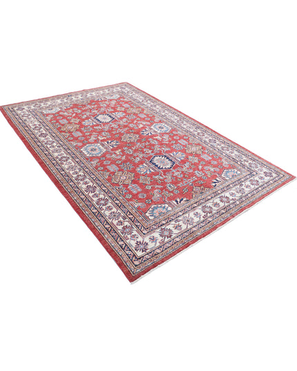 Kazak 5' 8" X 8' 3" Hand Knotted Wool Rug 5' 8" X 8' 3" (173 X 251) / Red / Wool