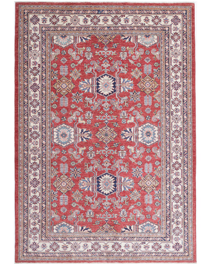 Kazak 5' 8" X 8' 3" Hand Knotted Wool Rug 5' 8" X 8' 3" (173 X 251) / Red / Wool
