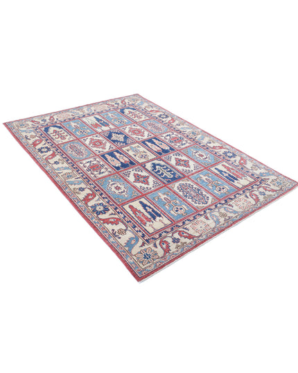 Kazak 4' 10" X 6' 7" Hand Knotted Wool Rug 4' 10" X 6' 7" (147 X 201) / Multi / Wool
