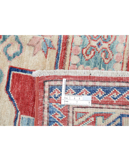 Kazak 4' 1" X 6' 7" Hand Knotted Wool Rug 4' 1" X 6' 7" (124 X 201) / Red / Wool