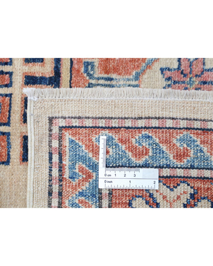 Kazak 4' 10" X 6' 8" Hand Knotted Wool Rug 4' 10" X 6' 8" (147 X 203) / Ivory / Wool