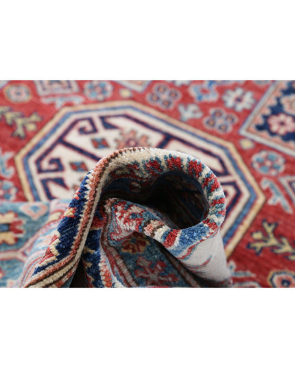 Kazak 4' 2" X 6' 6" Hand Knotted Wool Rug 4' 2" X 6' 6" (127 X 198) / Ivory / Wool