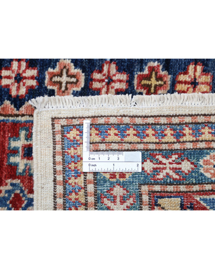 Kazak 4' 2" X 6' 6" Hand Knotted Wool Rug 4' 2" X 6' 6" (127 X 198) / Ivory / Wool
