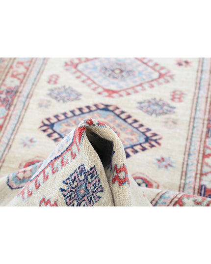 Kazak 2' 4" X 6' 3" Hand Knotted Wool Rug 2' 4" X 6' 3" (71 X 191) / Ivory / Wool
