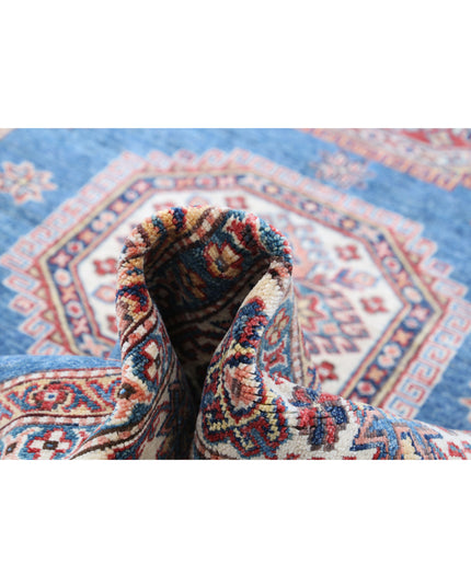 Kazak 4' 10" X 6' 10" Hand Knotted Wool Rug 4' 10" X 6' 10" (147 X 208) / Blue / Wool