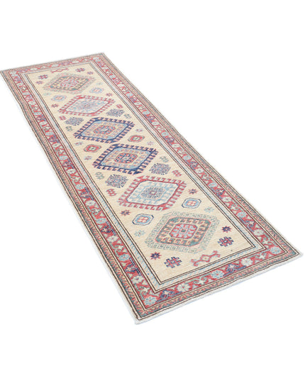 Kazak 2' 4" X 6' 5" Hand Knotted Wool Rug 2' 4" X 6' 5" (71 X 196) / Ivory / Wool