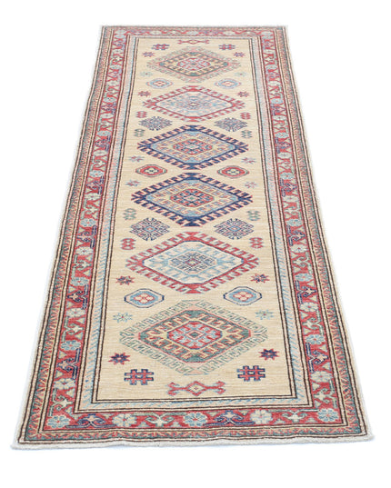 Kazak 2' 4" X 6' 5" Hand Knotted Wool Rug 2' 4" X 6' 5" (71 X 196) / Ivory / Wool