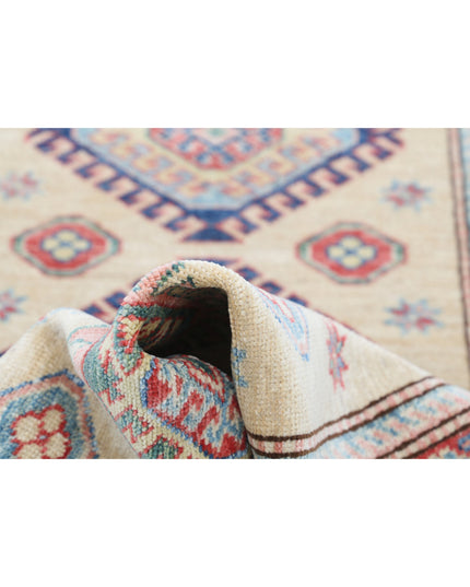 Kazak 2' 4" X 6' 5" Hand Knotted Wool Rug 2' 4" X 6' 5" (71 X 196) / Ivory / Wool