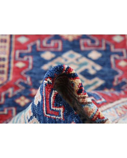 Kazak 2' 10" X 4' 2" Hand Knotted Wool Rug 2' 10" X 4' 2" (86 X 127) / Red / Wool