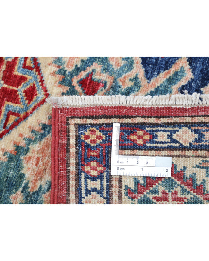 Kazak 2' 10" X 4' 2" Hand Knotted Wool Rug 2' 10" X 4' 2" (86 X 127) / Red / Wool