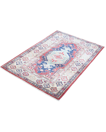 Kazak 2' 10" X 4' 2" Hand Knotted Wool Rug 2' 10" X 4' 2" (86 X 127) / Red / Wool