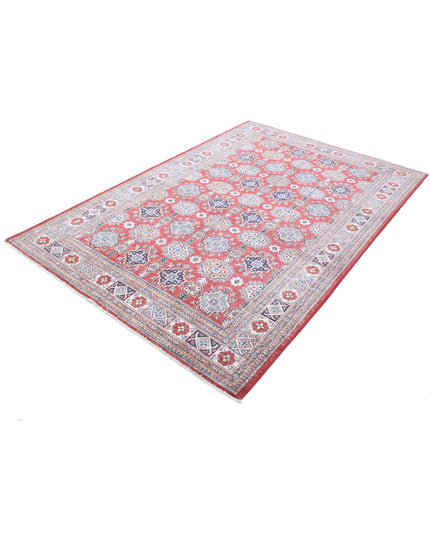 Kazak 5' 4" X 8' 2" Hand Knotted Wool Rug 5' 4" X 8' 2" (162 X 249) / Red / Wool