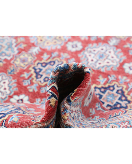 Kazak 5' 4" X 8' 2" Hand Knotted Wool Rug 5' 4" X 8' 2" (162 X 249) / Red / Wool