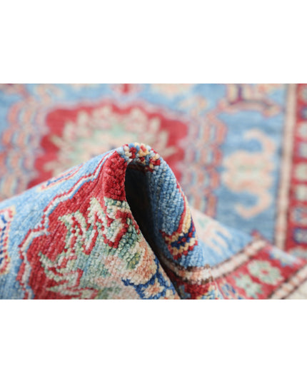 Kazak 2' 9" X 4' 2" Hand Knotted Wool Rug 2' 9" X 4' 2" (84 X 127) / Blue / Wool