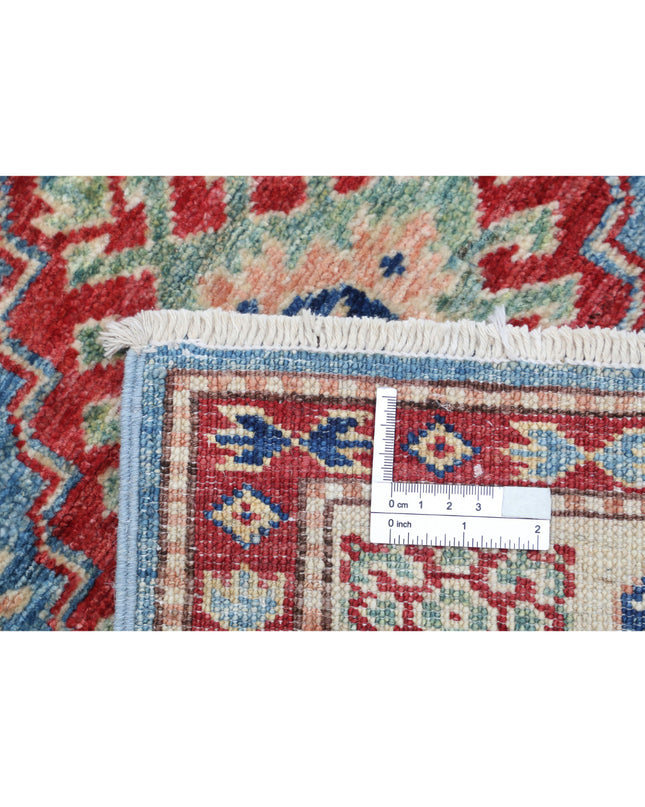Kazak 2' 9" X 4' 2" Hand Knotted Wool Rug 2' 9" X 4' 2" (84 X 127) / Blue / Wool