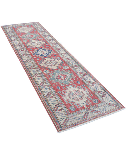 Kazak 2' 7" X 8' 10" Hand Knotted Wool Rug 2' 7" X 8' 10" (79 X 269) / Peach / Wool