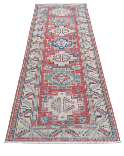 Kazak 2' 7" X 8' 10" Hand Knotted Wool Rug 2' 7" X 8' 10" (79 X 269) / Peach / Wool
