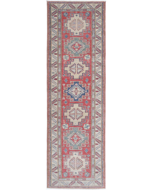 Kazak 2' 7" X 8' 10" Hand Knotted Wool Rug 2' 7" X 8' 10" (79 X 269) / Peach / Wool