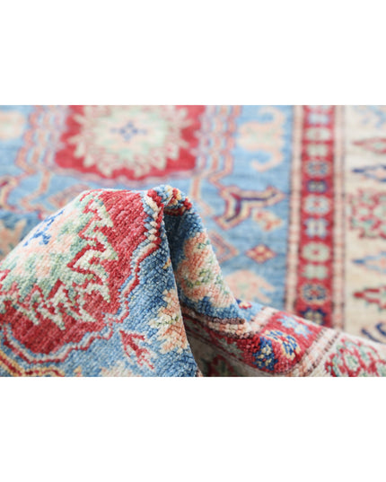 Kazak 2' 9" X 4' 2" Hand Knotted Wool Rug 2' 9" X 4' 2" (84 X 127) / Blue / Wool