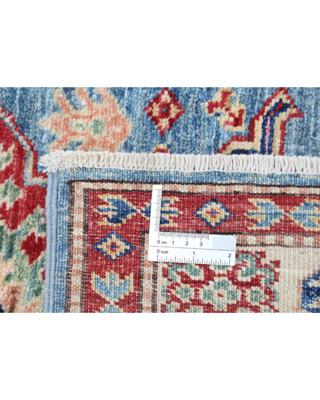 Kazak 2' 9" X 4' 2" Hand Knotted Wool Rug 2' 9" X 4' 2" (84 X 127) / Blue / Wool