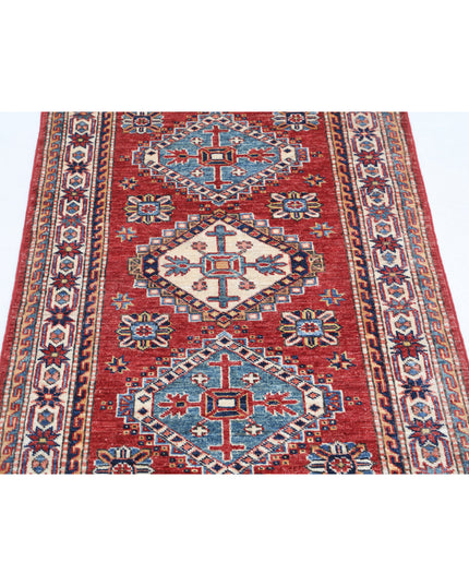 Kazak 2' 9" X 4' 1" Hand Knotted Wool Rug 2' 9" X 4' 1" (84 X 124) / Red / Wool