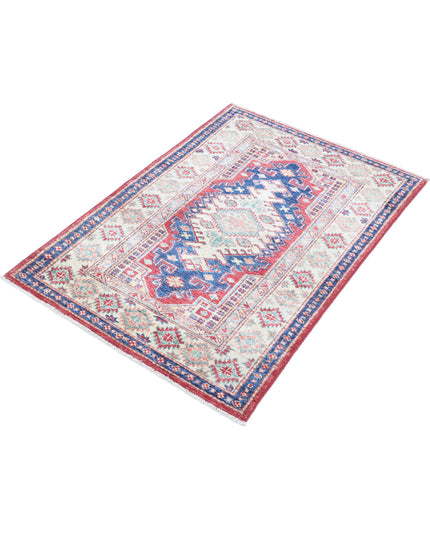 Kazak 2' 8" X 4' 0" Hand Knotted Wool Rug 2' 8" X 4' 0" (81 X 122) / Red / Wool