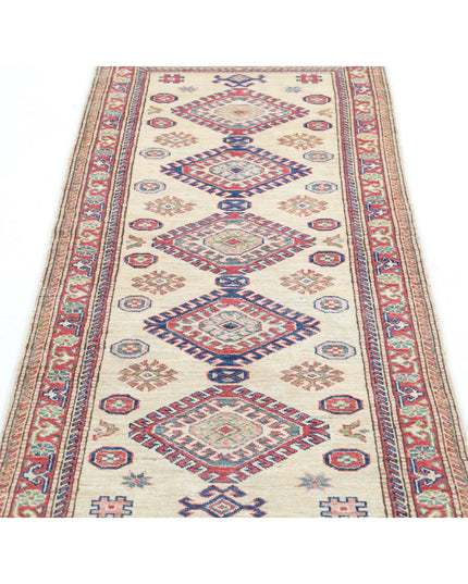 Kazak 2' 7" X 6' 2" Hand Knotted Wool Rug 2' 7" X 6' 2" (79 X 188) / Ivory / Wool