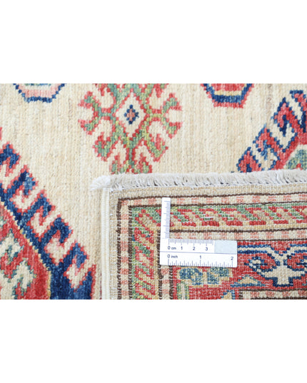 Kazak 2' 7" X 6' 2" Hand Knotted Wool Rug 2' 7" X 6' 2" (79 X 188) / Ivory / Wool