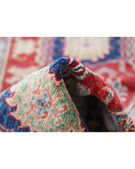 Kazak 2' 9" X 4' 2" Hand Knotted Wool Rug 2' 9" X 4' 2" (84 X 127) / Red / Wool